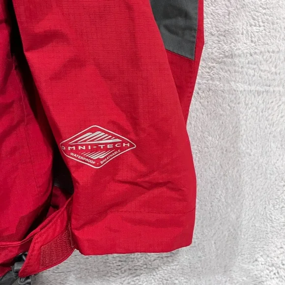 Columbia‎ Interchange Omni-Tech Jacket Mens XL Red Waterproof Ski Hood Full Zip - Picture 6 of 12